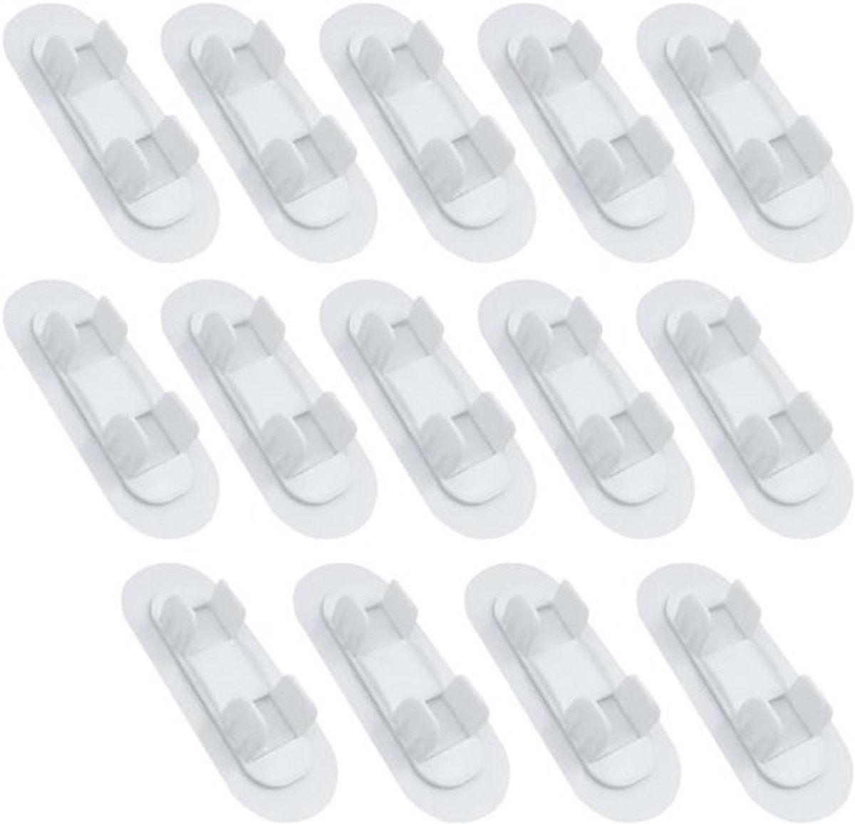 Set van 14 Zelfklevende Buisbeugels 17-20mm voor Water- en Gasleidingen, Ideaal voor Bevestigen en Ondersteunen van Pijpen