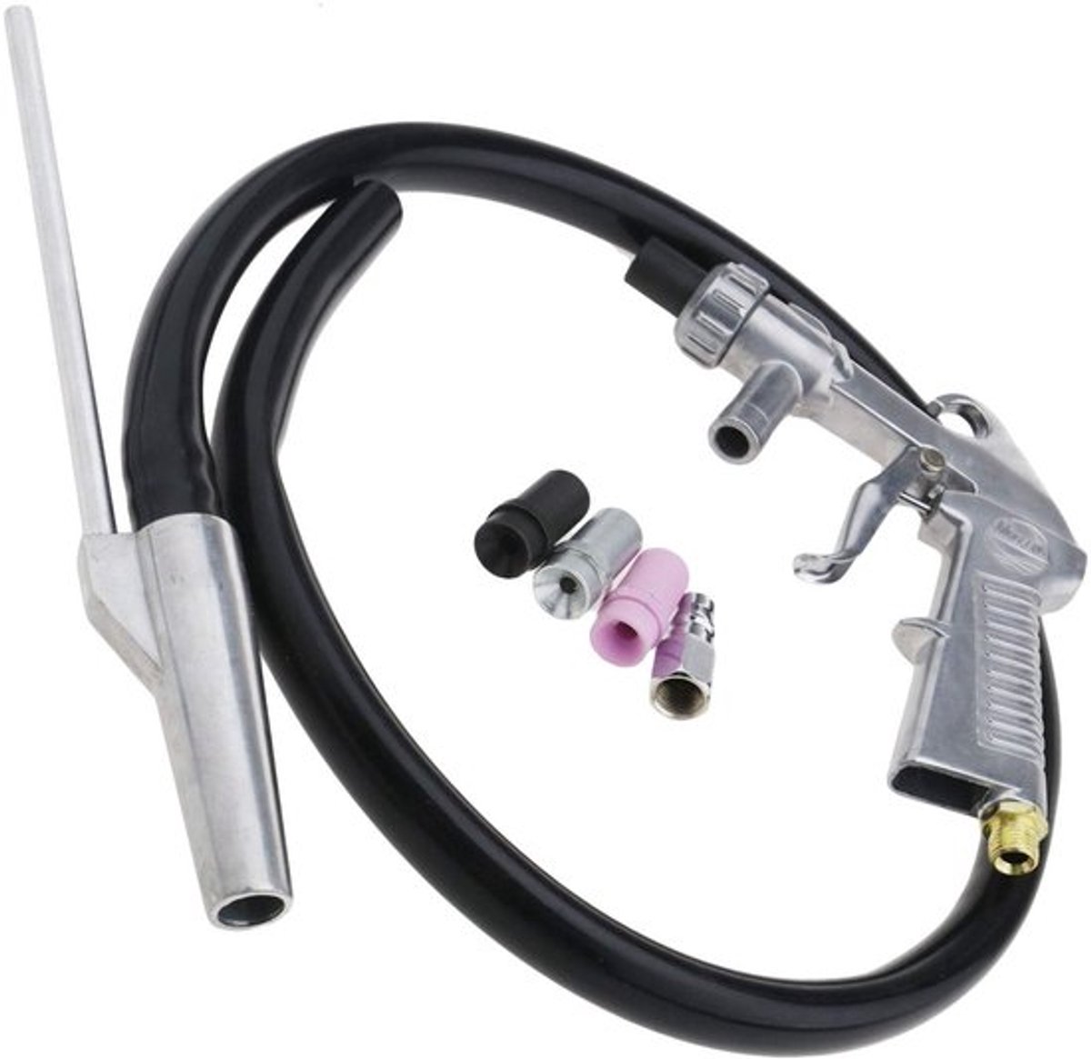Lucht-sandstraler - Sifon gereedschap - Efficiënt reinigen - 34,5 x 27,2 x 3,7 cm - Geschikt voor metaal - Voor auto en tuin