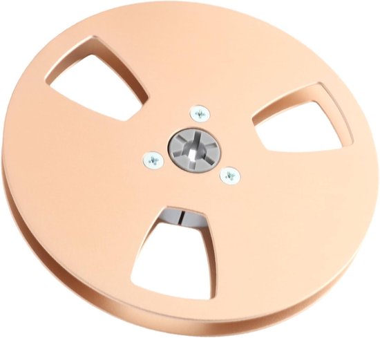 Tape Take-up Spool - Open Reel Spool - Tape Recording - Aluminum Alloy Construction - 5 Inch Diameter - Gold — afbeelding 4