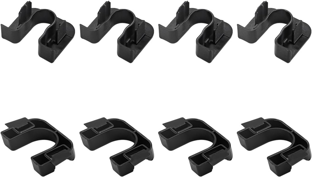 SnelShoppen - 4 Stuks Auto Achterklep Plank Clips Vervangingsbeugels OEM 8A6146698AA Perfecte Pasvorm voor Veilig Gebruik