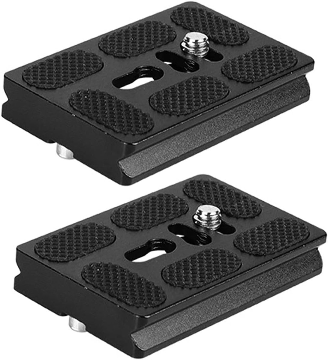Tripodkop snelwisselplaten 2PCS - Universeel 1/4 tot 3/8 inch - Anodiseerd aluminium - Verhoogt stabiliteit - ShopVlot