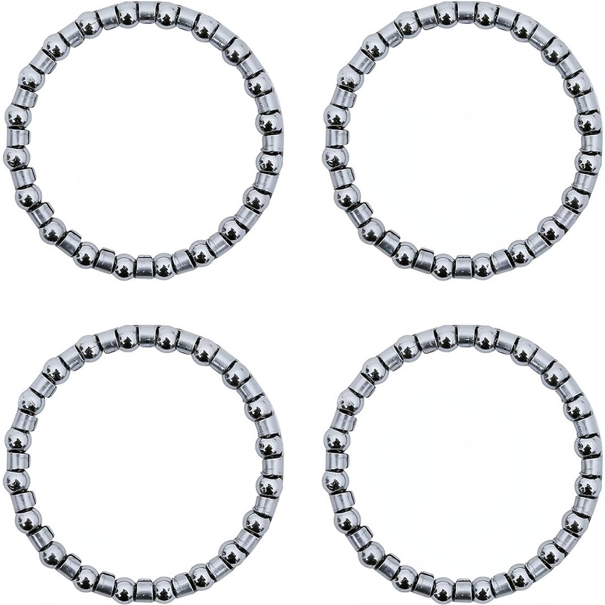 SnelShoppen - 4 Stuks Fiets Cranklagers - Precisie Lagers voor Fiets Crank en Wielen - Ideaal voor Strandfietsen en Lage Snelheid Fietsen - 40 mm Buit