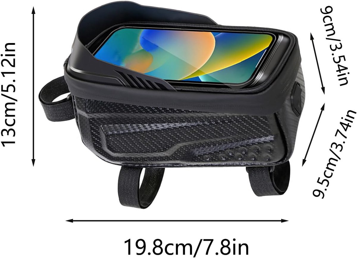 Fietszadel tas met flescompartiment - waterdicht - reflecterende fietstas - ideaal voor accessoires - ShopVlot