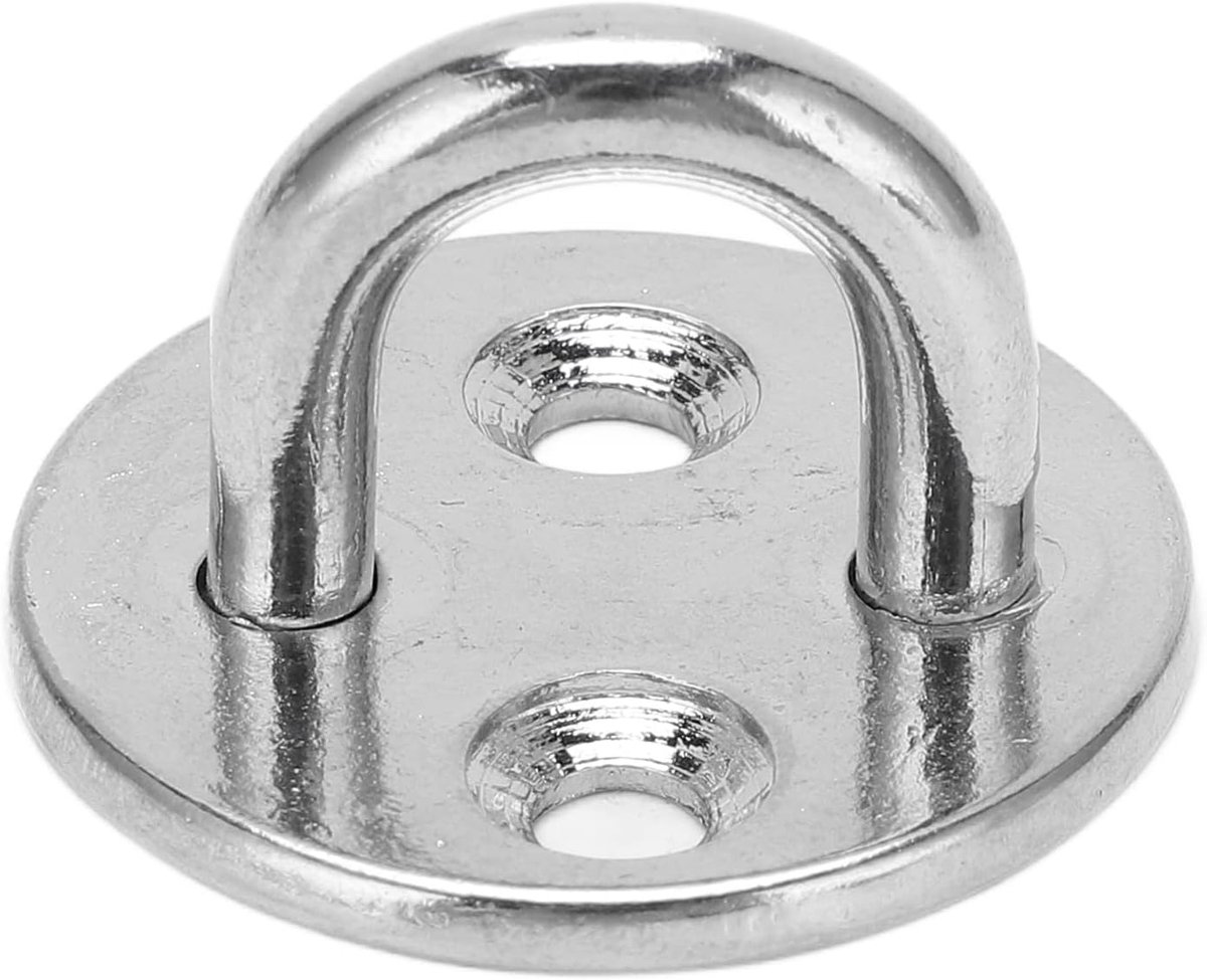 SnelShoppen - Bordstract Pad Eye Plate U Haak Ronde RVS Zware Duurzame Installatie Compact Voor Maritiem En Huishoudelijk Gebruik (5mm)