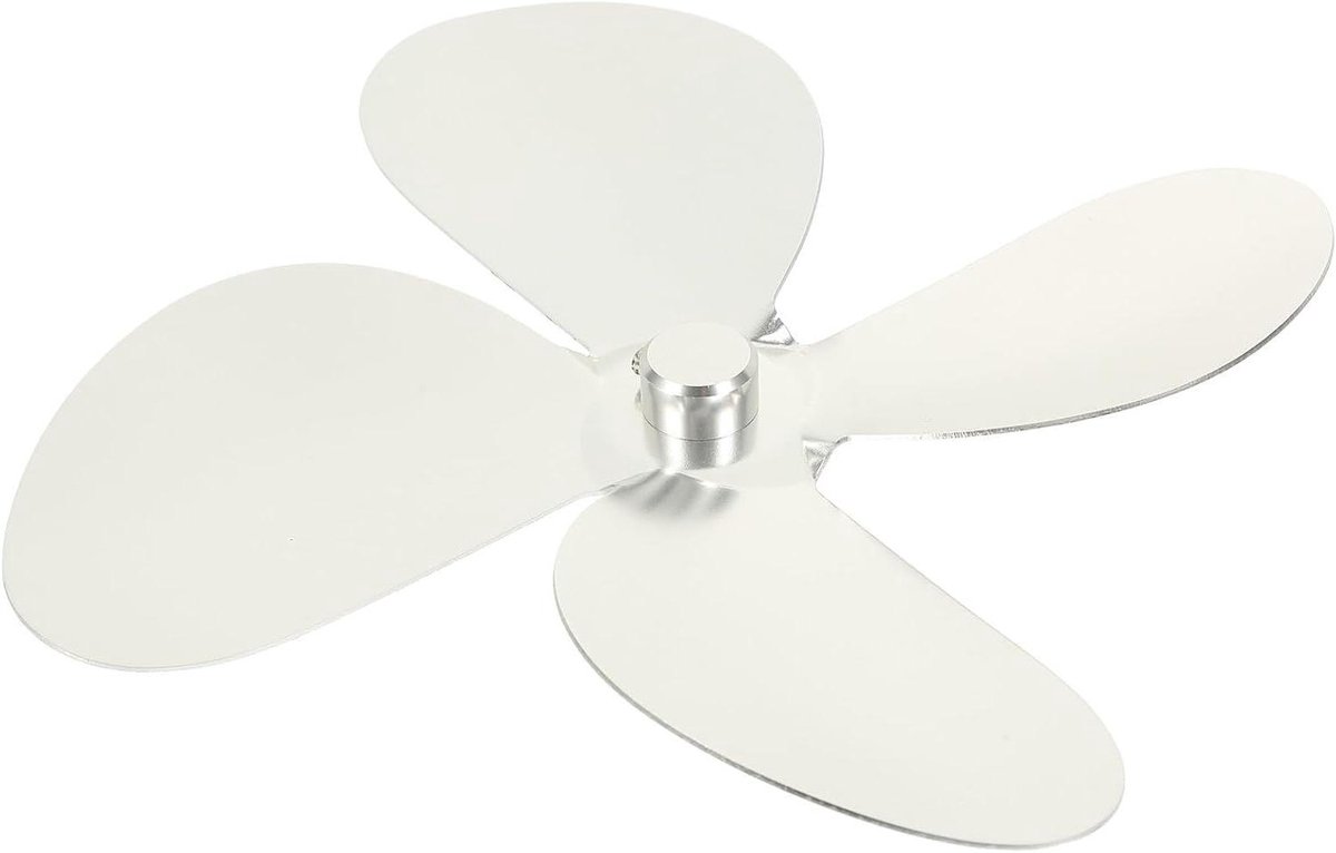Haardventilator Reserveonderdeel - Kachel Ventilator - Warmte Verdeling - Op Warmte Aangedreven - 18 cm - Zilver