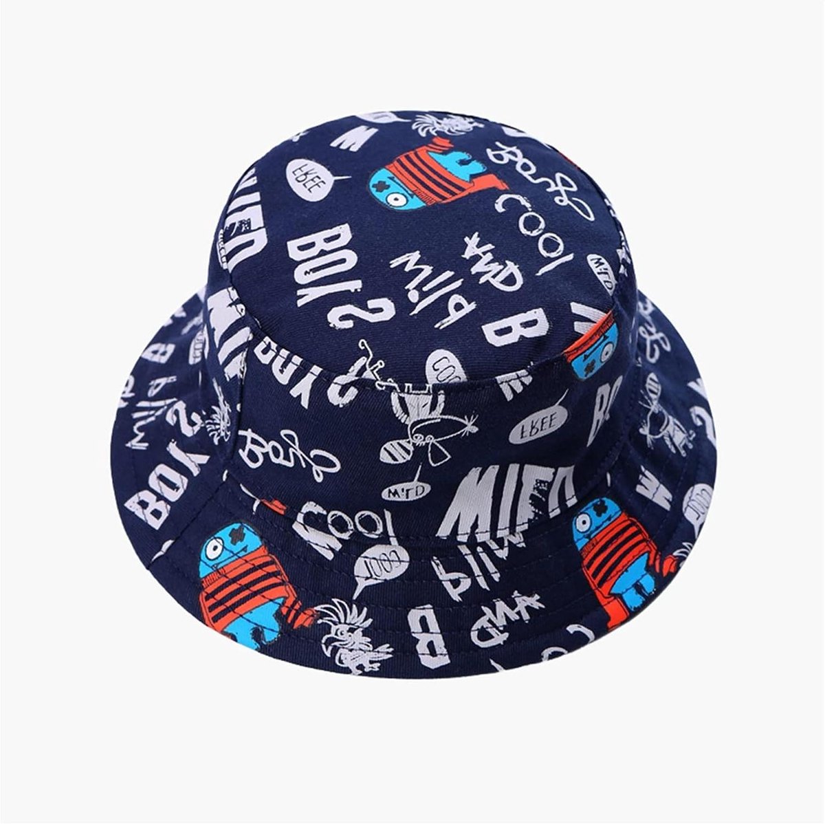 Kinder Zomerhoed - Baby Vissershoed - Bescherming tegen zon - Grote rand - 46-54 cm - Meerdere prints