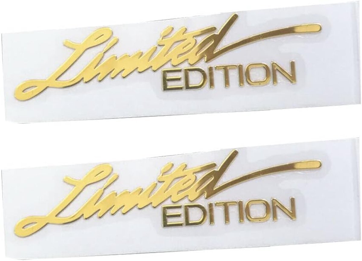 SnelShoppen - Limited Edition Auto Stickers 2 Stuks, Persoonlijke Zelfklevende Achterruit Stickers, Creatieve PVC Styling Stickers voor SUV's, Vrachtw