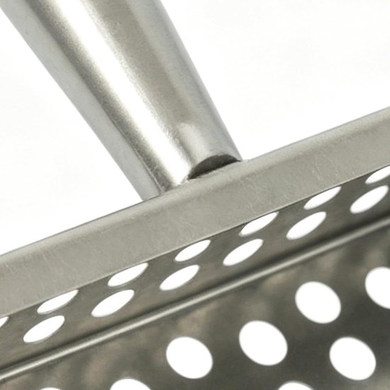 Metaaldetector Schep Lange Steel - Strandzeef Schatzoeken - Metaal Vinden - Roestvrij Staal - 29 cm - Zilver — afbeelding 3