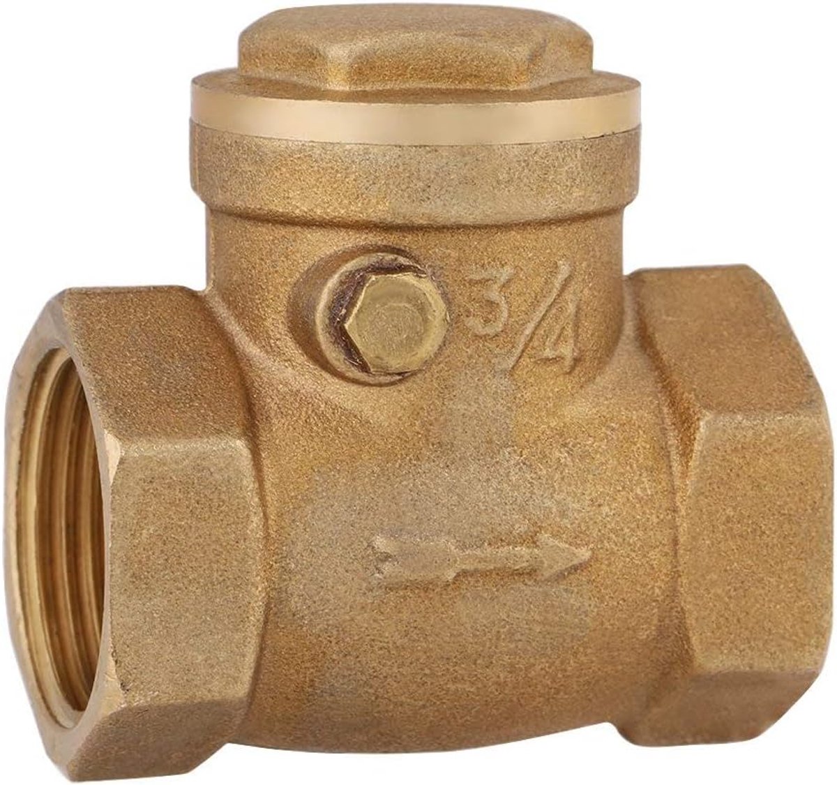 SnelShoppen - Dn20 Vrouwelijke Fitting Messing Terugslagklep 232Psi Voor Waterinstallaties en Verwarming - Duurzaam en Makkelijk Te Installeren