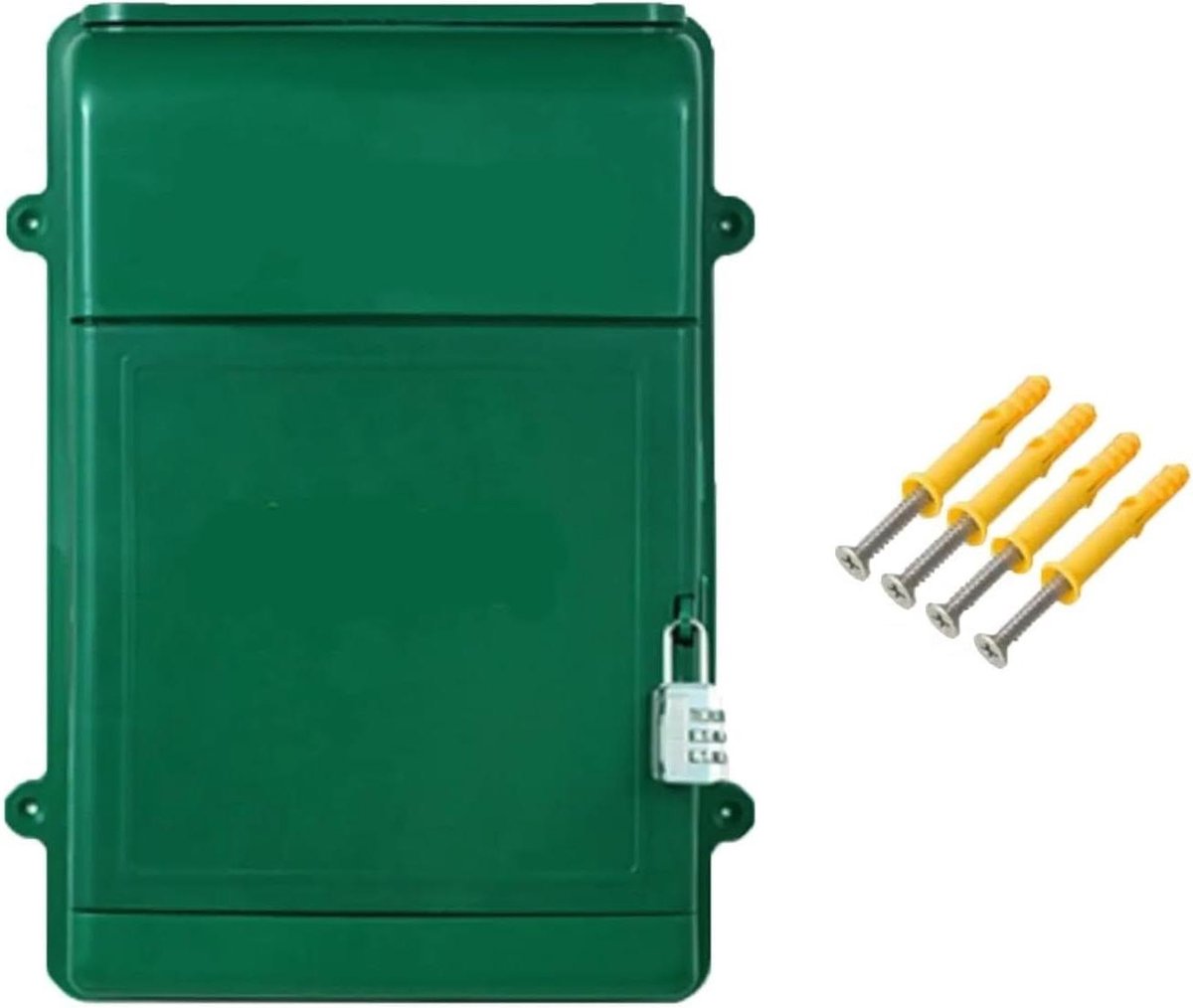 Muurbrievenbus Cijferslot - Wandbrievenbus Postbus - Veilig Post Ontvangen - Robuuste Metalen Constructie - 345 x 26 x 10 cm