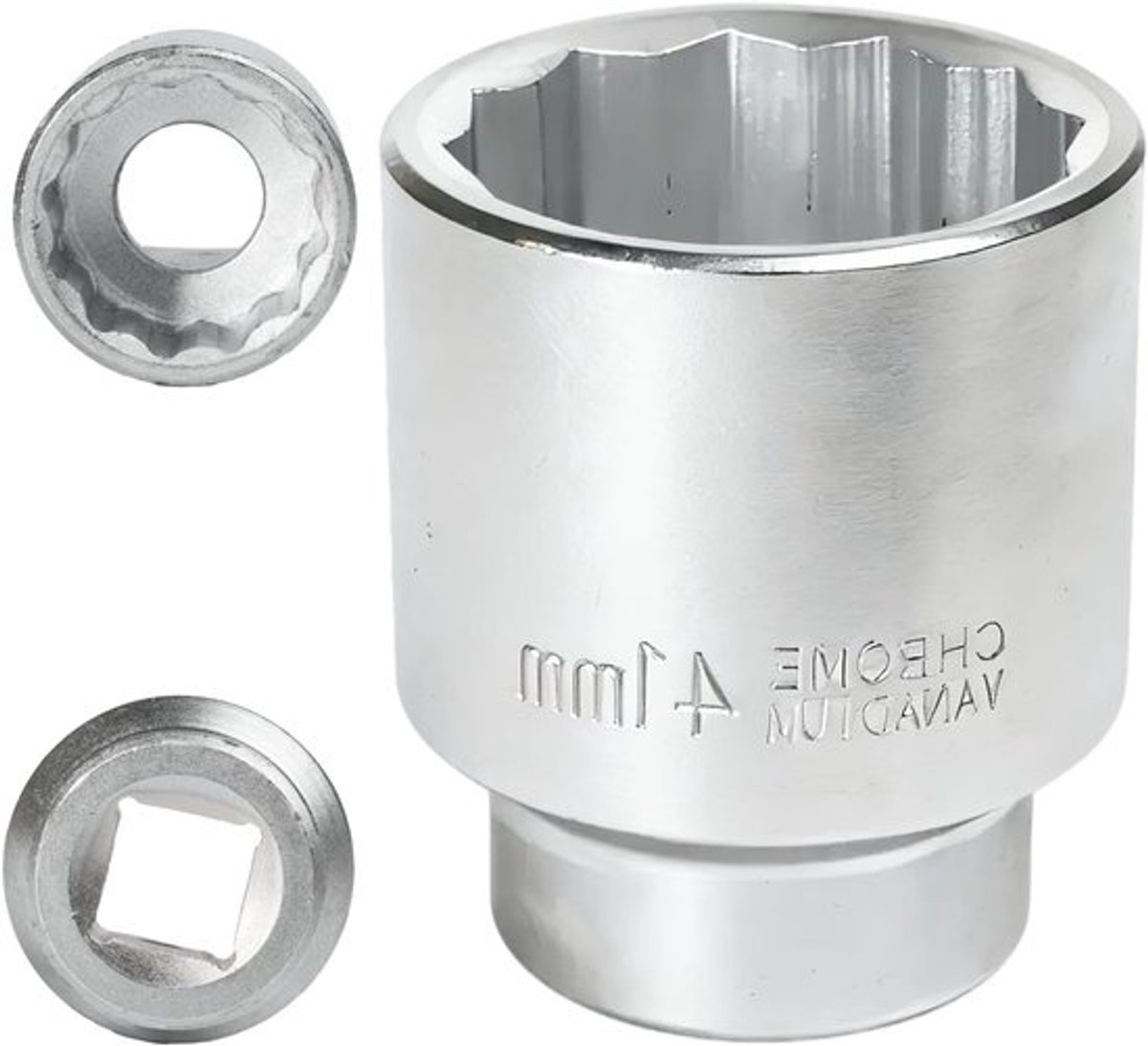 Steeksleutel 41 mm 3/4 inch 12-zijdig, duurzame steeksleutel voor professioneel gebruik en hoge koppeltoepassingen