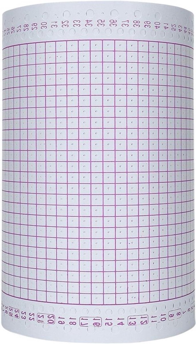 100 Stuks Transparante Punchkaarten voor Breimachines - 24 Steken, Accessoires voor Kledingproductie en Handwerk