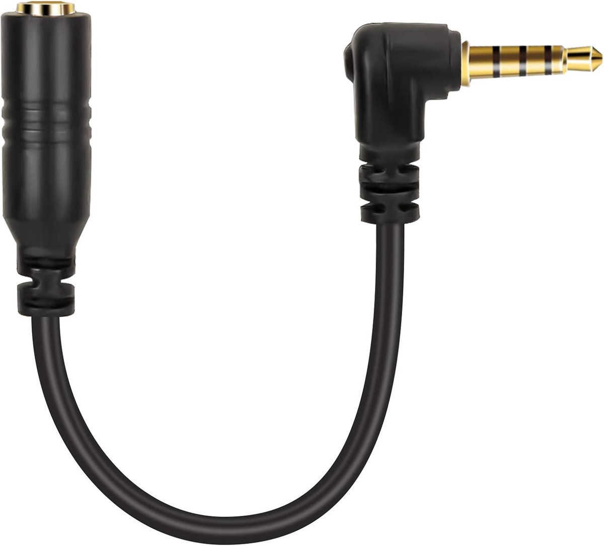 SnelShoppen - TRS naar TRRS Converter Kabel, 3.5mm Oordopjes Microfoon Adapter voor Smartphone, Audio Adapter Kabel voor Mobiele Telefoons, Tablets en