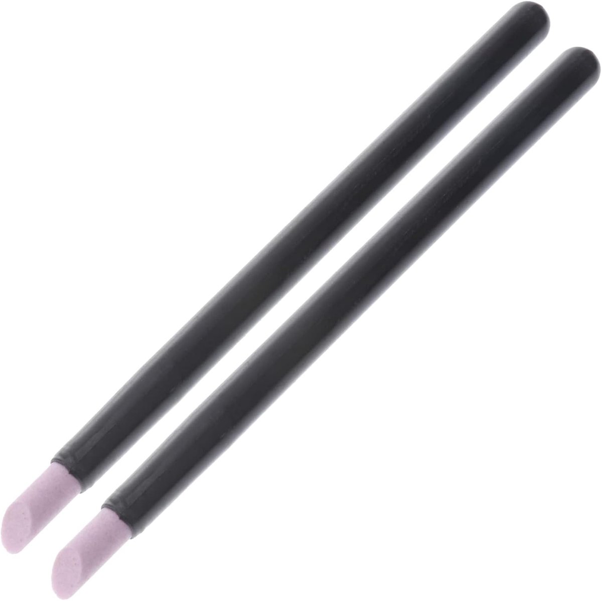 SnelShoppen - 2-delige nagelverzorging set met nagelvijl, polijststeen en cuticle slider stick voor veilige en professionele nagelverzorging - Zwart