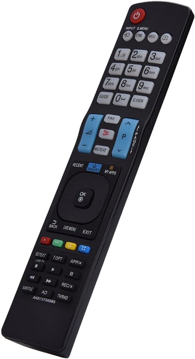 SnelShoppen - TV Afstandsbediening AKB73756565 Vervangingsafstandsbediening Geschikt voor LG Smart TV - Compacte en Gebruiksvriendelijke TV Remote Con