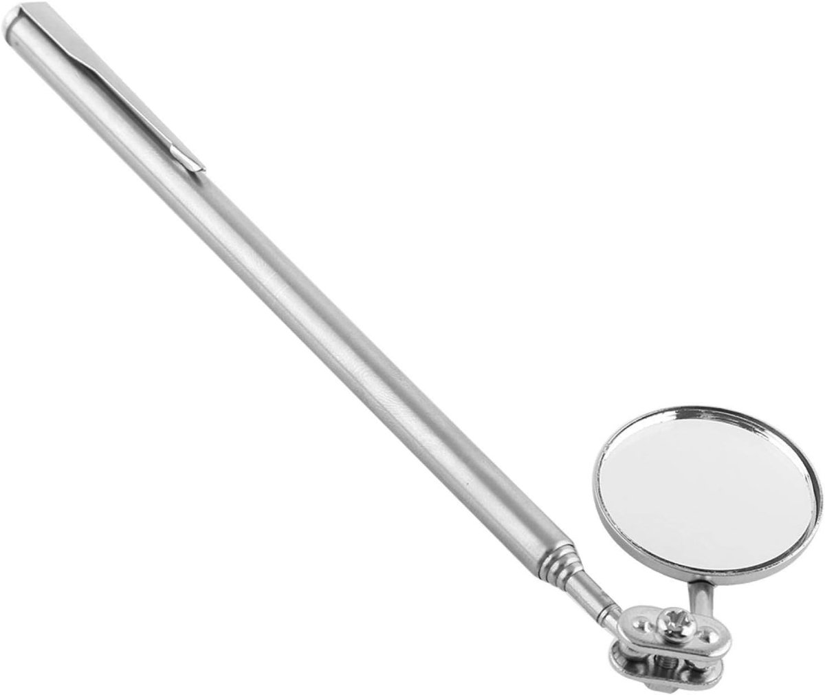 SnelShoppen - Telescopisch Inspectiespiegel voor Auto - 30x600mm RVS en Hoogwaardige Glas - 360 Graden Zicht - Verstelbare Stang voor Verborgen Delen