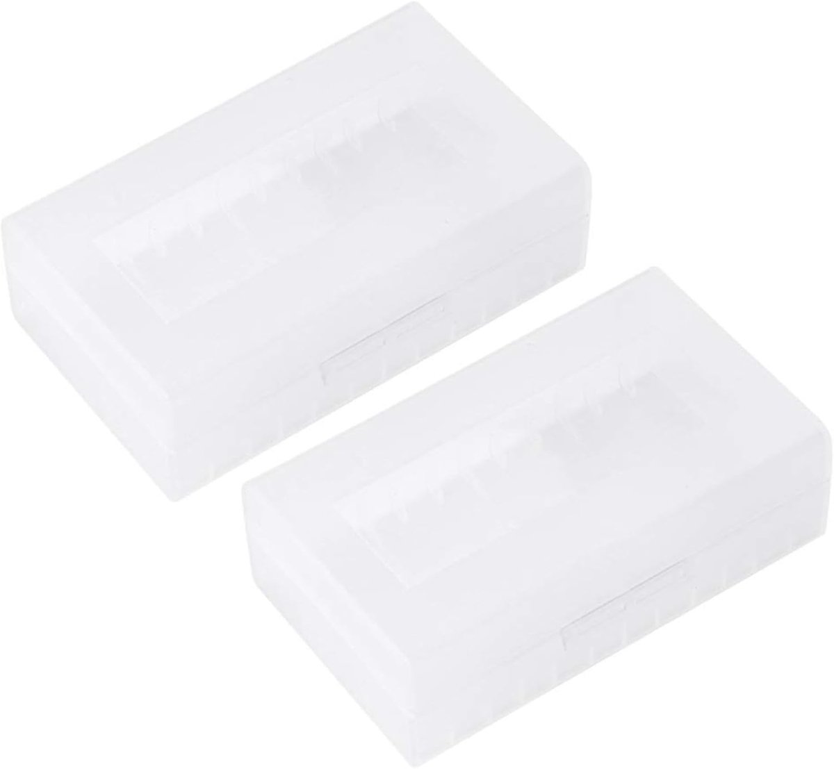 SnelShoppen - Batterijopslagdoos - Waterdichte Batterijbox - Set van 2 voor 2 x 20700/21700 Batterijen - Bescherming en Transport - Stevige Koffer