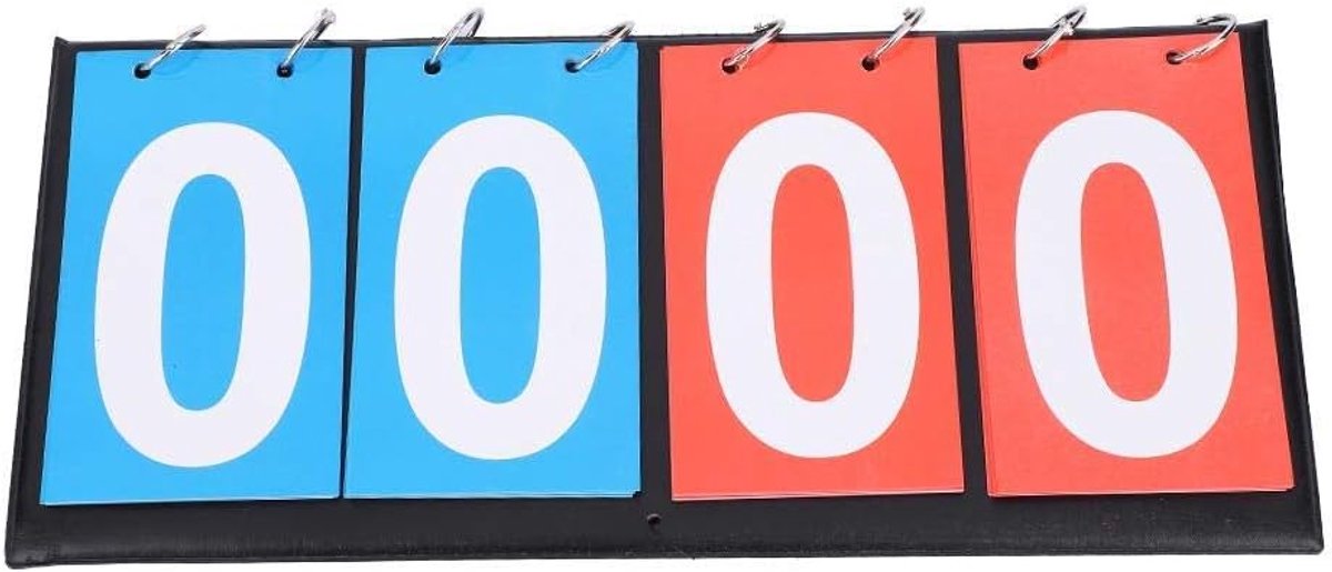SnelShoppen - Draagbaar Scorebord voor Tafeltennis en Basketbal, 2/3/4 Cijfer Displaybord van Hoogwaardige Kunststof en Metaal, Waterproof en Makkelij