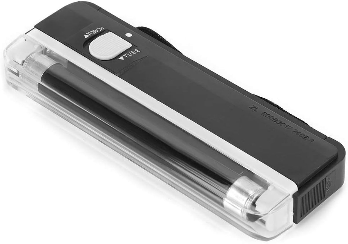 SnelShoppen - Universele Geld Detector, Draagbare Batterij-aangedreven Ultraviolet Licht Bank Controle Tester voor Dollars, Euro's, Ponden en Wereldge