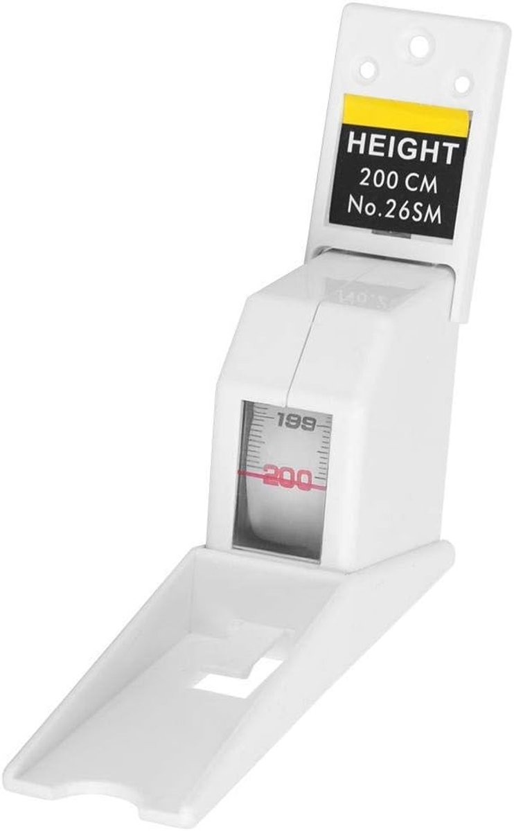 SnelShoppen - Meetlint Retractable voor Volwassenen en Kinderen, 2 m, Wit - Ideaal voor Thuis, Kantoor, en School - Compact en Gebruiksvriendelijk