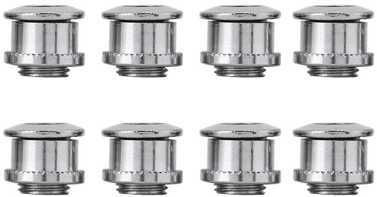 SnelShoppen - 8 Pairs Crankshaft Schroeven, Dubbel Vergrendelende Fietsschroeven, Stevige Stalen Bevestigingsmaterialen voor Mountainbike Accessoires