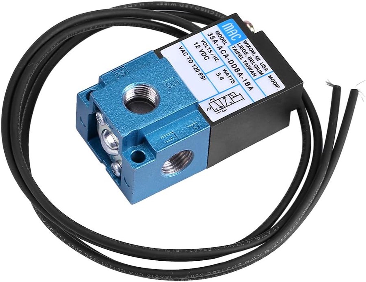 SnelShoppen - 3 Poorts DC 12V Elektrische Boost Controle Solenoïde Ventiel, 35A-Aca-Ddba-1Ba, Turbo en Supercharger Toepassingen, Stabiele Boost Doels