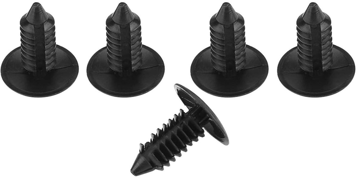SnelShoppen - Car Retainer Clips - Universele Auto Deur Trim Bumper Rivets - 100 Stuks Nylon Clips Rivet Push Bevestigingsclips - Duurzaam en Sterk