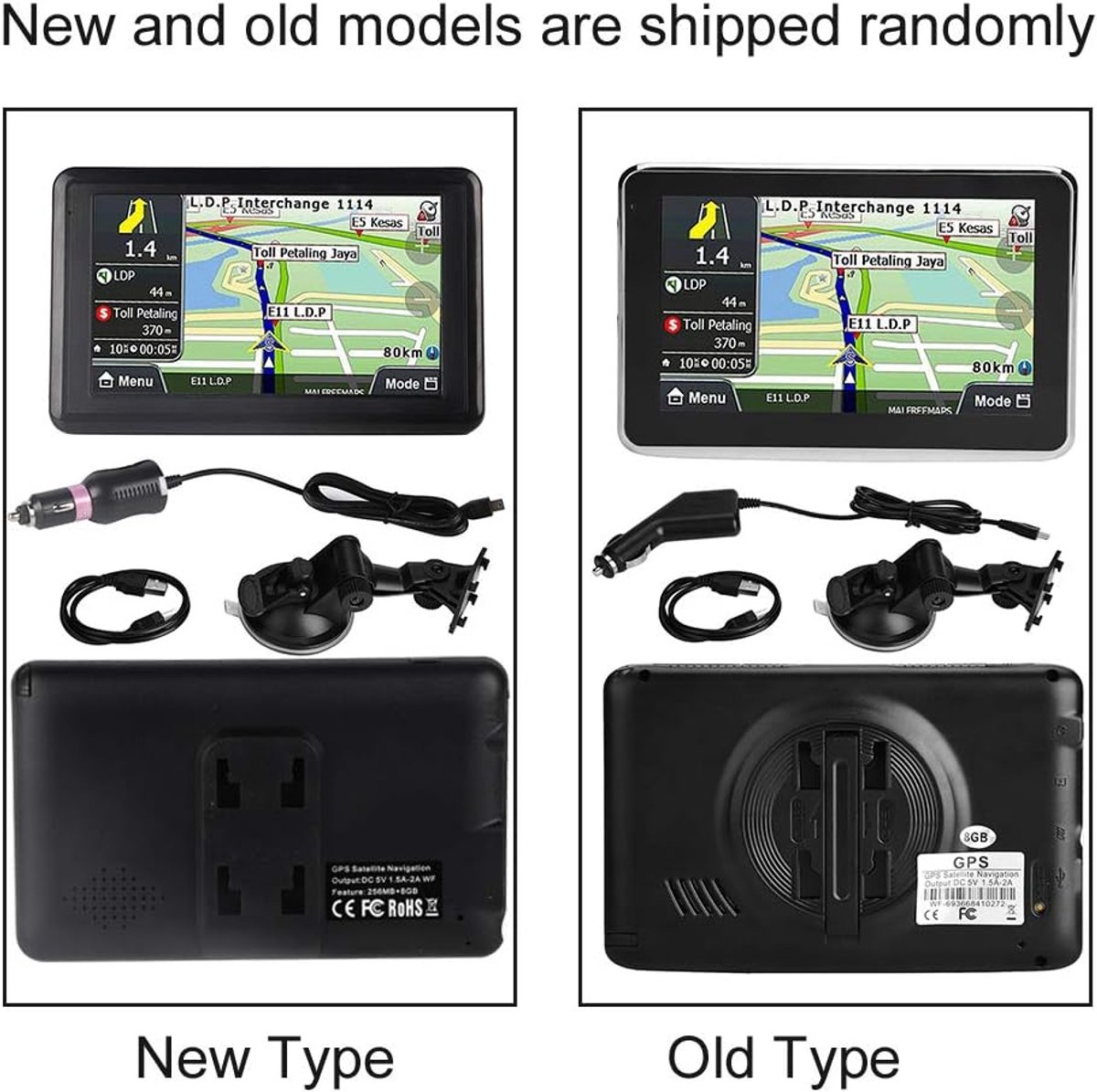 SnelShoppen - 5 Inch Universele Auto Navigator GPS Navigatiesysteem met 8G Geheugen, 2018 Europa Kaart, MP3, FM, Capacitive Touchscreen, Vervangingson – foto 6