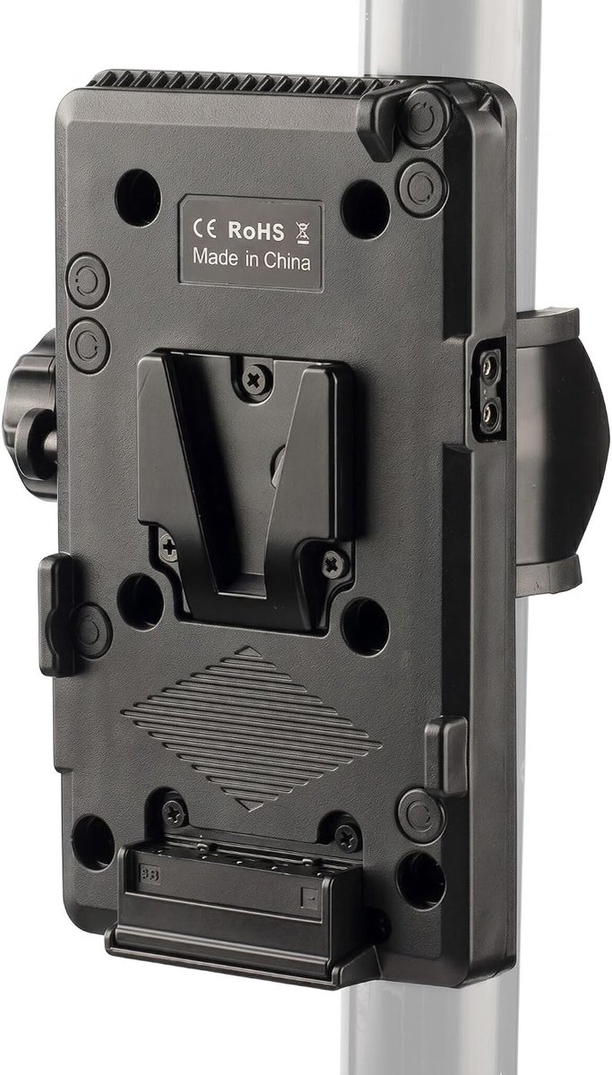 SnelShoppen - V-Mount V-Lock Accu Montageplaat met U-vormige Bevestigingsclip, D-TAP Voedingssysteem en Montagebeugel voor Camera Verlichting en Appar