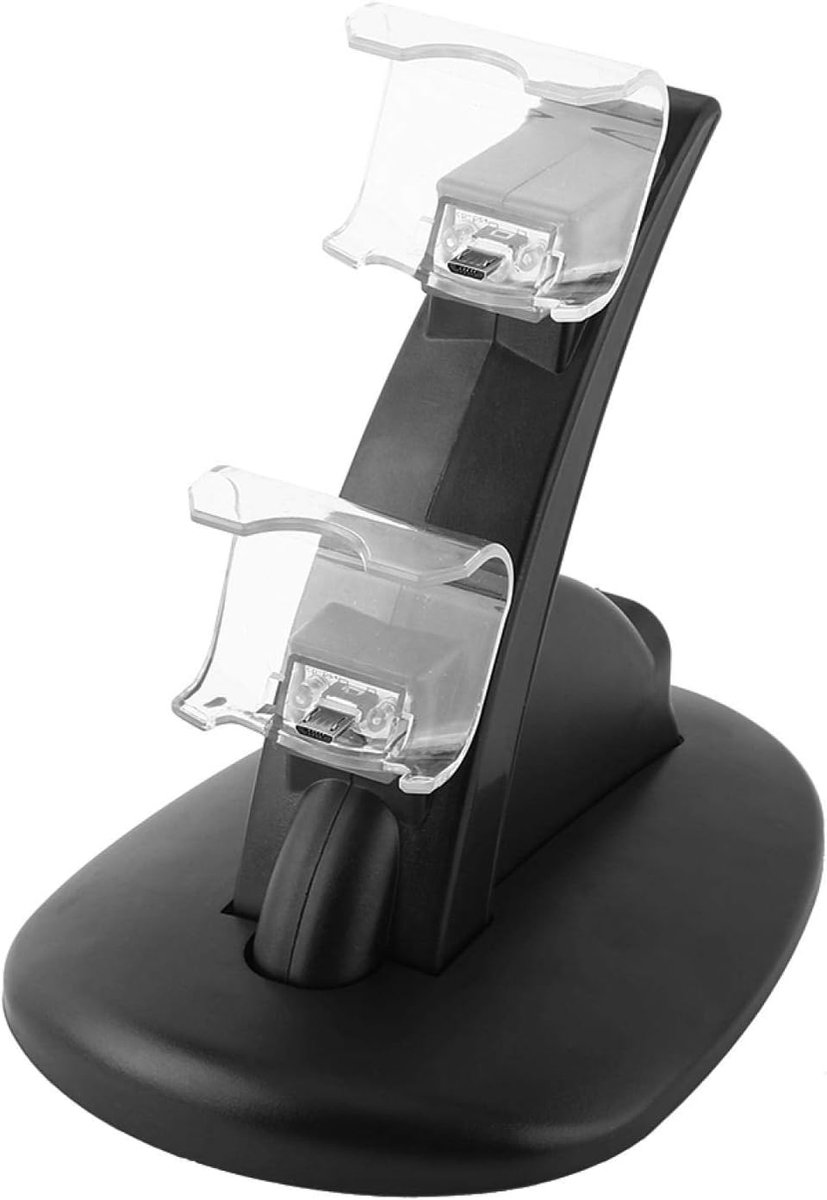 SnelShoppen - USB Dual Controller Oplaadstation - Snelle Lader voor 2 Controllers - 2 Uur Snelladen - Veilig en Efficiënt - Perfect voor Gaming
