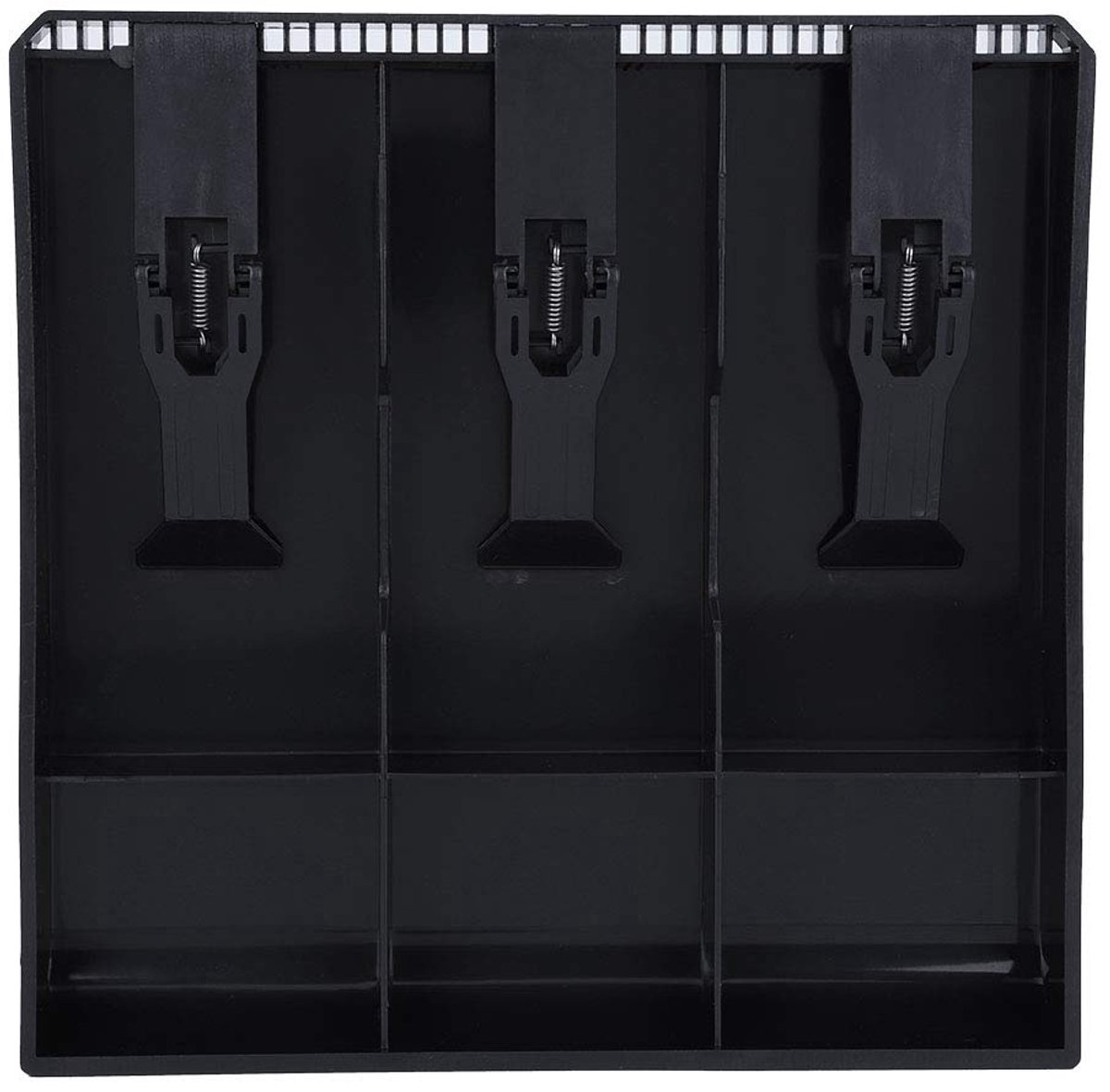 SnelShoppen - Cash Drawer Vervangingslade voor 3 Biljetten en 3 Munten - Geldopslagdoos - Perfect voor Kleine Ondernemingen aan de Kassa - Zwart