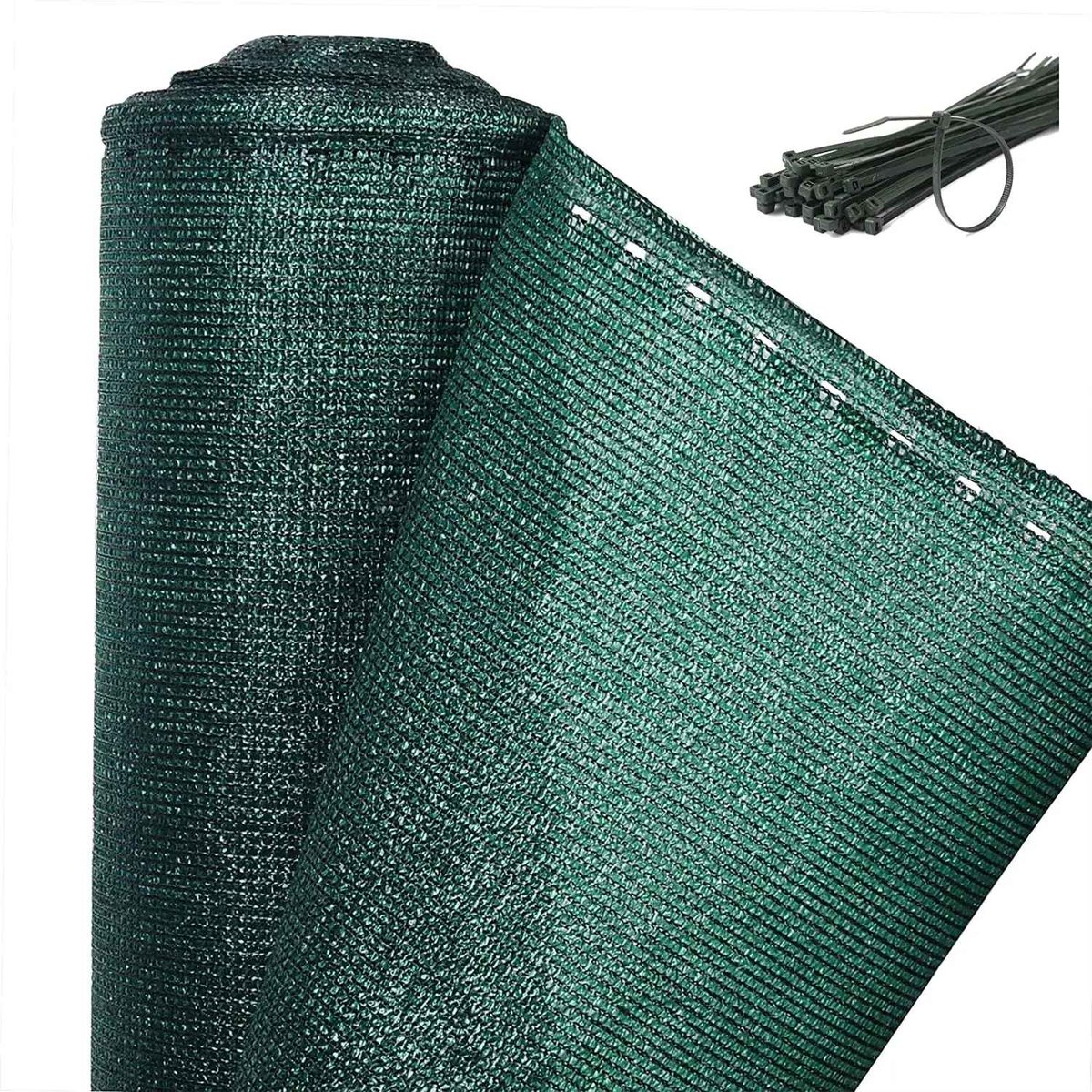 CORE Privacydoek voor Balkon en Tuin - Groen Privacy Scherm van Mesh - Wind-, Zon- en Stofwerend Afdekscherm - Weerbestendig Tuinscherm voor Balkon, Hekwerk, Schutting, Achtertuin en Landschapsafscheiding - Eenvoudig te Bevestigen - 1.5x25m - Groen