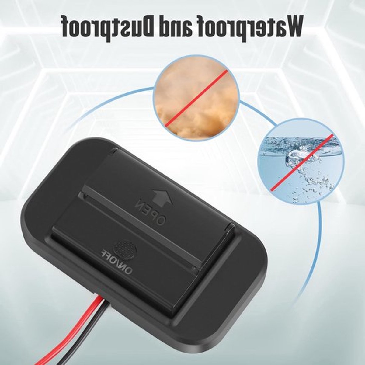 12V USB C Oplaadpoort Auto Lader voor Mobiele Telefoons - Snelladen 65W PD3.0, 18W QC3.0, Waterdicht met Digitale Voltmeter en Schakelaar voor Auto, Boot en Camper – foto 6