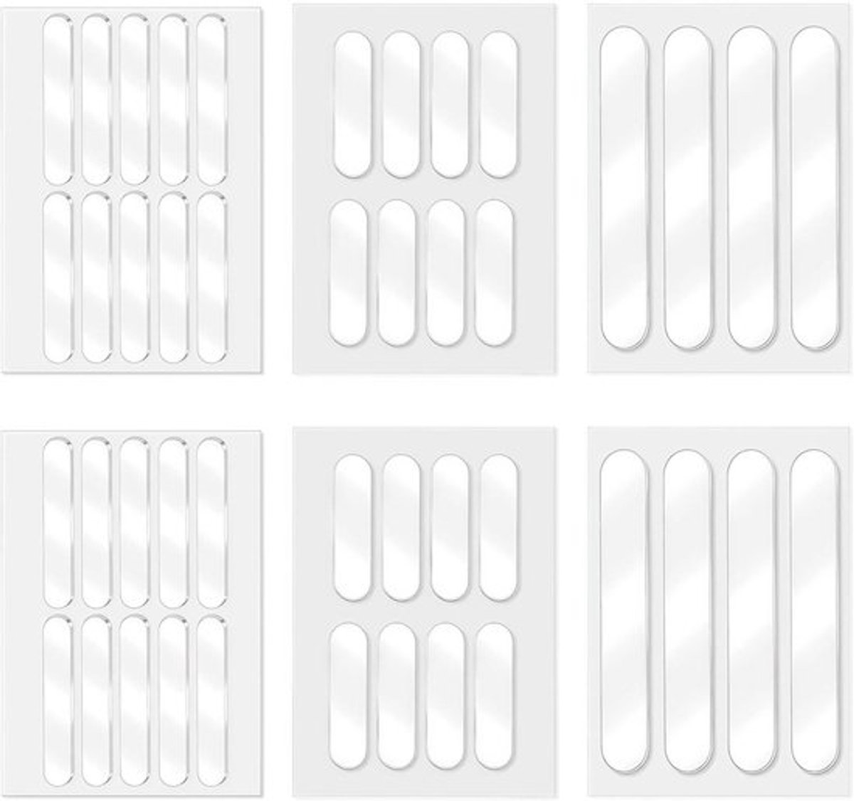 42 stuks siliconen meubelpads, zelfklevende beschermers voor meubels, transparante stootkussens voor deuren en laden, elastische bescherming tegen krassen en geluiden