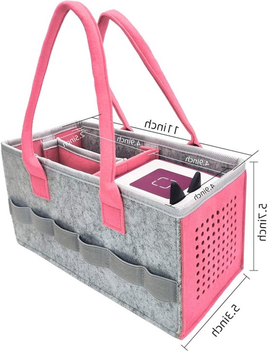 Tote bag voor het veilig vervoeren van de Toniebox, met ruimte voor 20–30 digitale Tonie-poppetjes en accessoires, ideaal voor onderweg en bescherming
