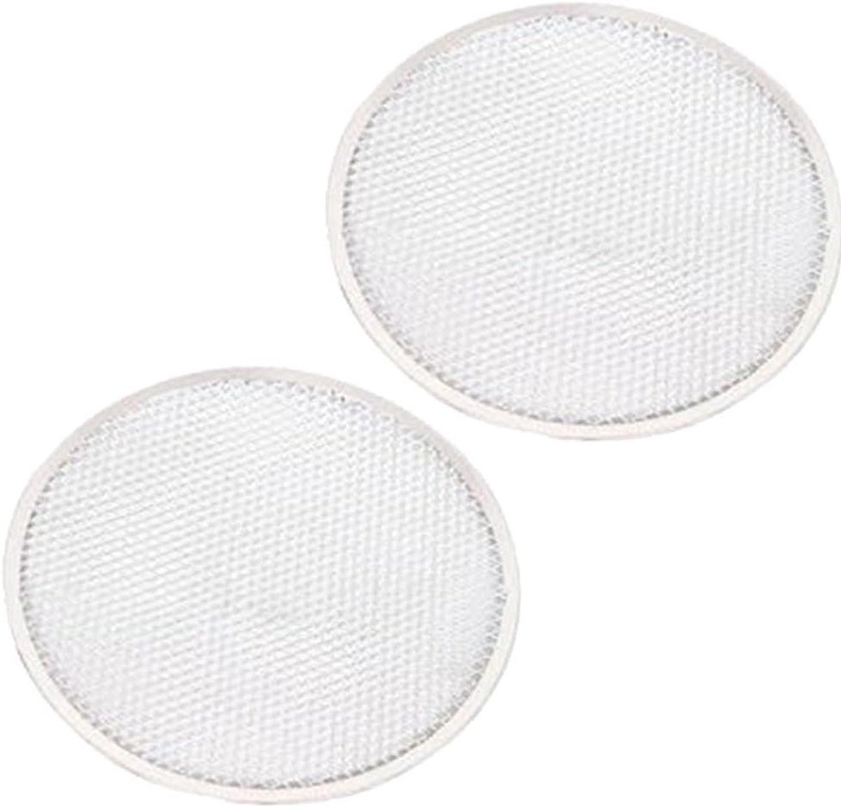 Bakplaat Mesh Set - Oven Net BBQ - Gelijkmatig Bakken - Aluminiumlegering Constructie - 33x33cm - Zilver