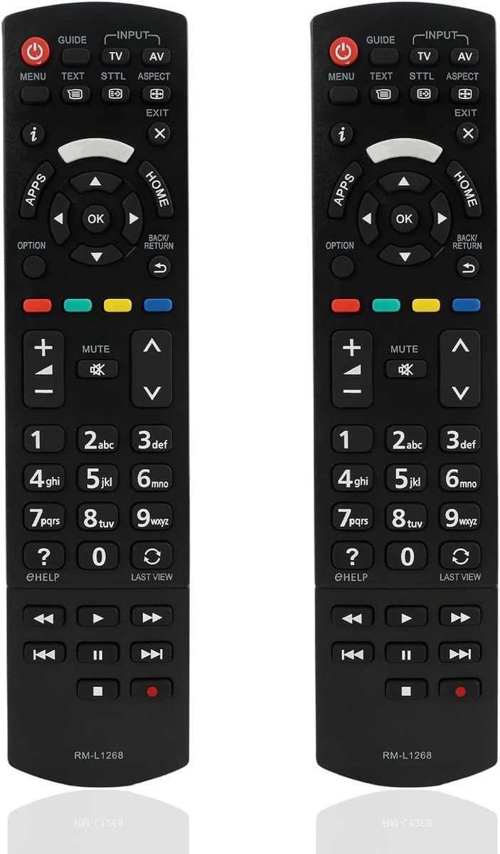 TV afstandsbediening 2 Stuks - Vervangend model - Geschikt voor TX-40FXW724, TX-43FXW754, TX-49FXW724 - ShopVlot