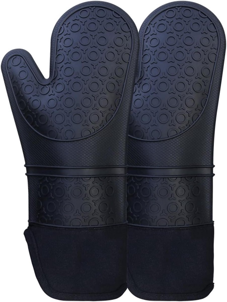 SnelShoppen - Silicone Ovenwant, Hittebestendig en Antislip, Met Hexagonaal Ontwerp, Ideaal voor Koken en Bakken, Comfortabele Polsuitsnijding, Keuken