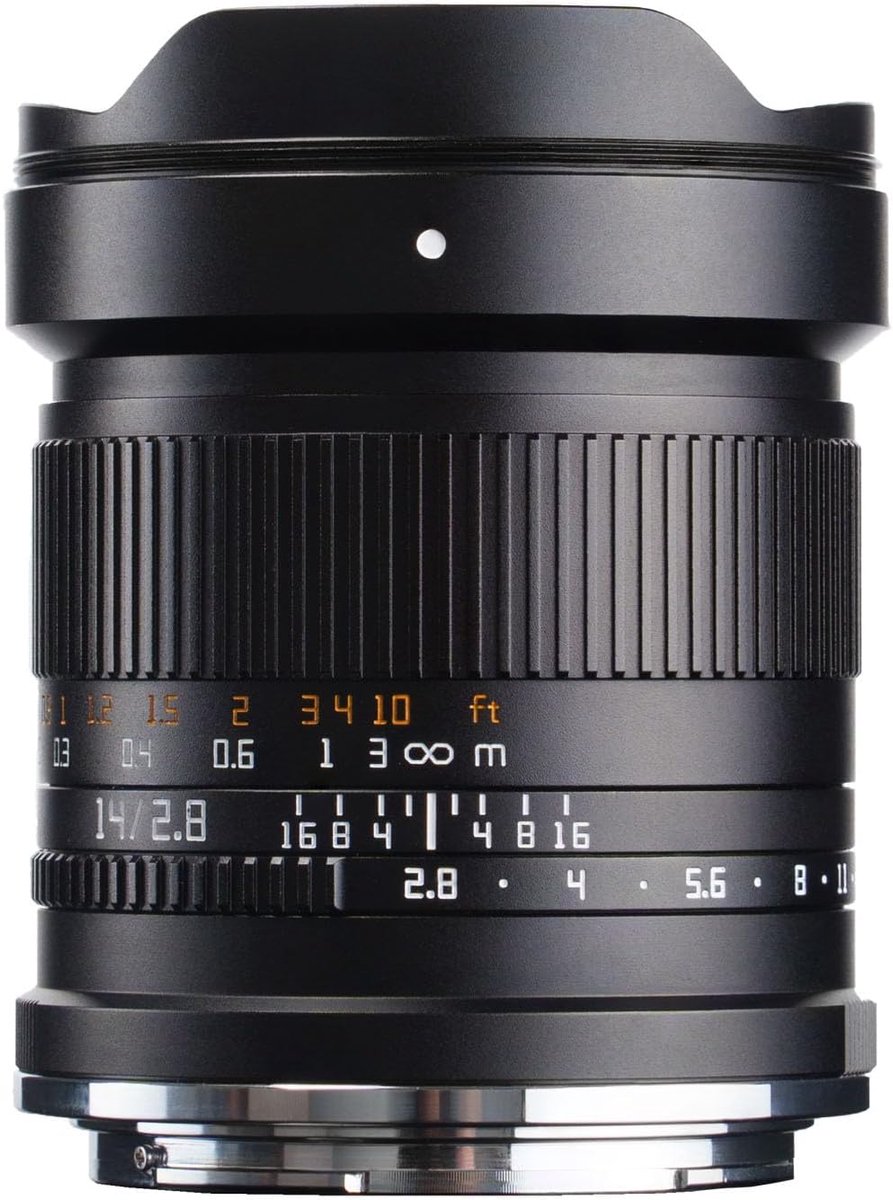 SnelShoppen - 14mm F2.8 Ultra Groothoek Lens voor L Mount Cameras - Full Frame, Ideaal voor Sterren, Nachtlandschappen en Stadslichten