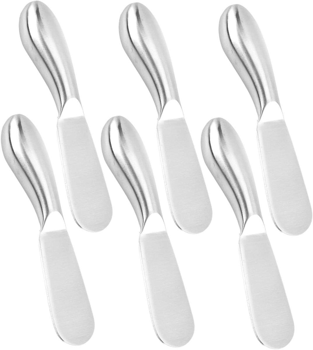 Roomkaas verspreider - Boterstrooier sandwichstrooier - Broodjes besmeren - Roestvrij staal - 13 cm - Zilver