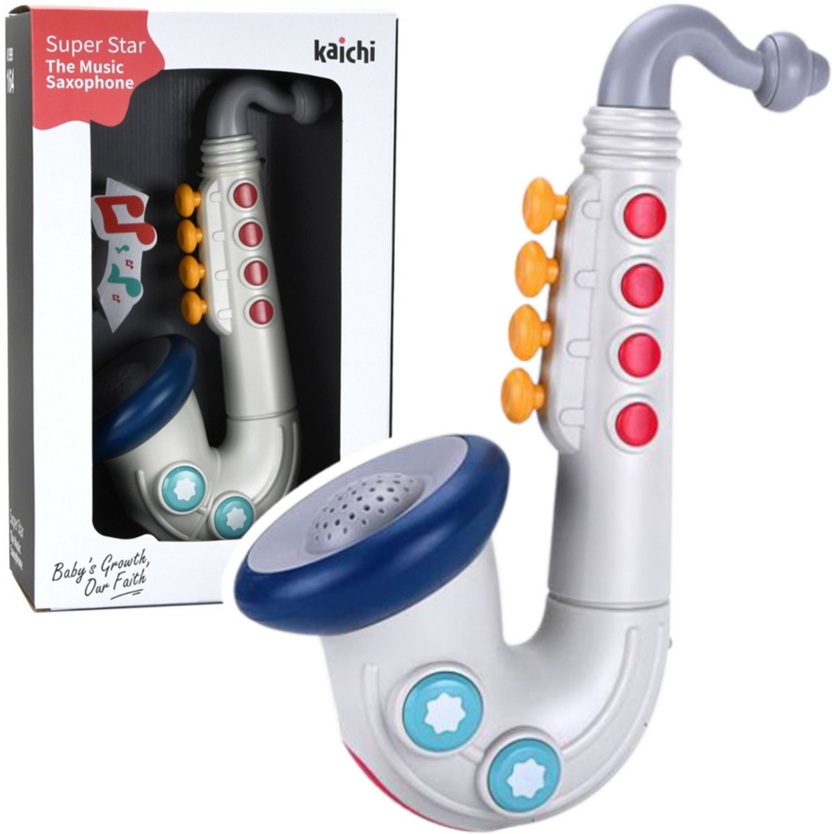 Saxofoonmuziek voor peuters Interactief instrument