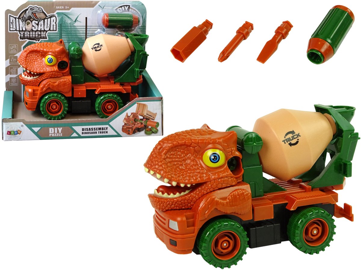 Betonwagen Dinosaur Unwrecker Oranje Accessoires