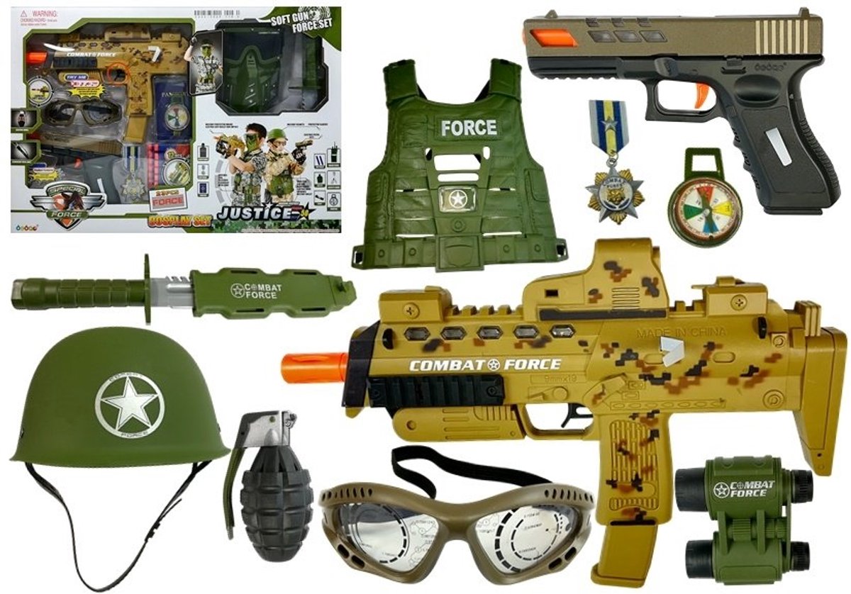 Militaire speelgoedset Zachte kogelpistolen Mp7