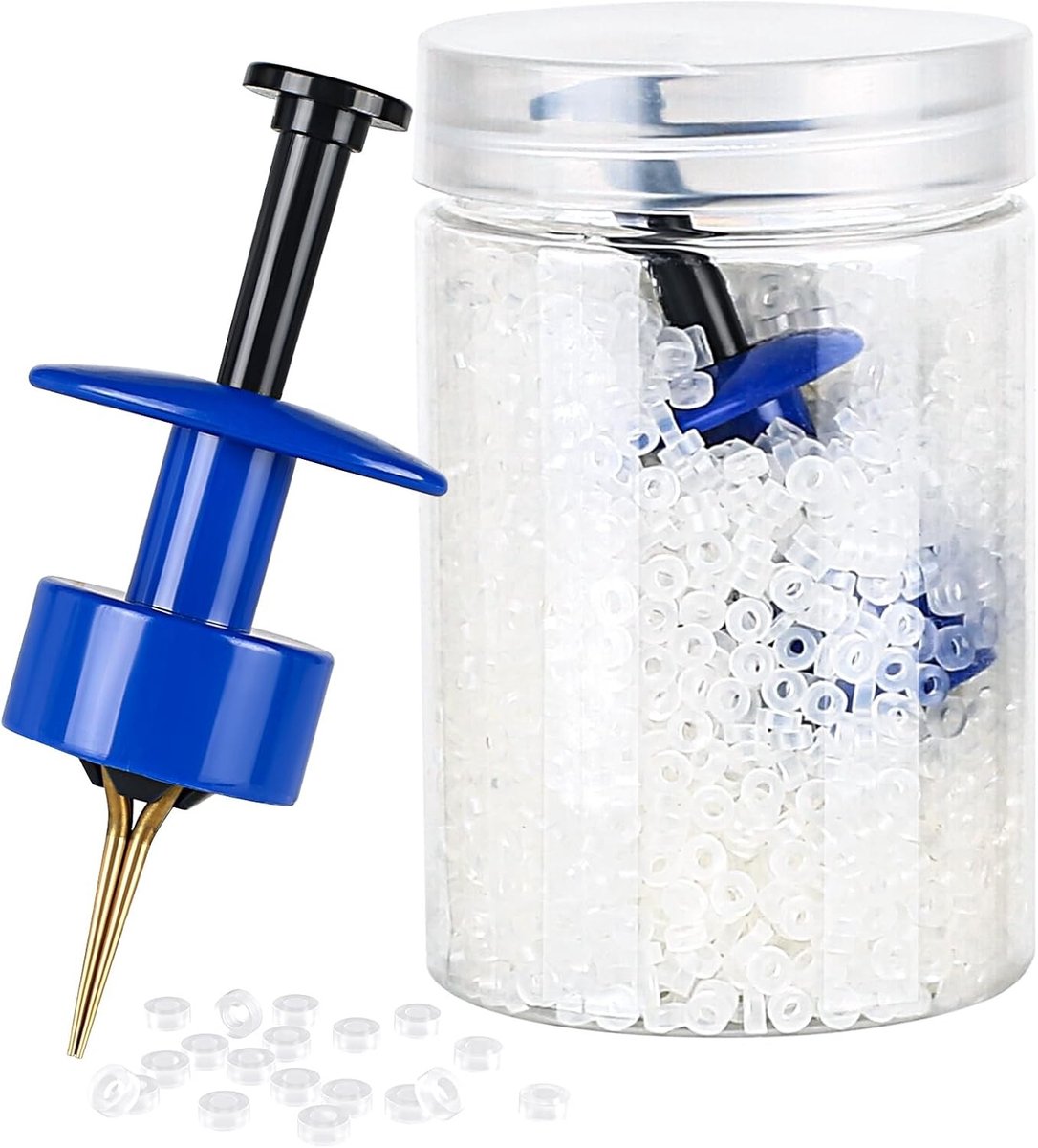 Pellet Bait Bands - 3000 Rubber Ringen - Pellet Bander Tool - Snelle bevestiging van aas - ShopVlot