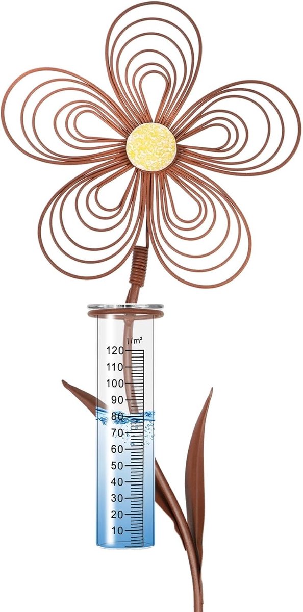 Regenmeter voor Tuin - Roestlook - 110 cm - Vorstbestendig - Voor Tuindecoratie