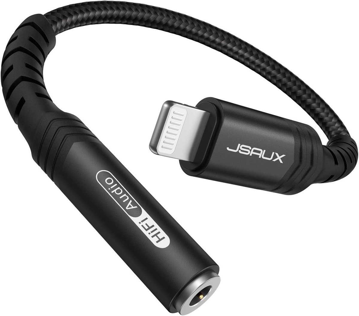 SnelShoppen - Lightning naar 3.5mm Headphone Adapter, MFI Gecertificeerd, Aux Adapter, Audio Adapter voor iPhone 14 Plus Pro Max, 13 Mini, 12, 11, X,