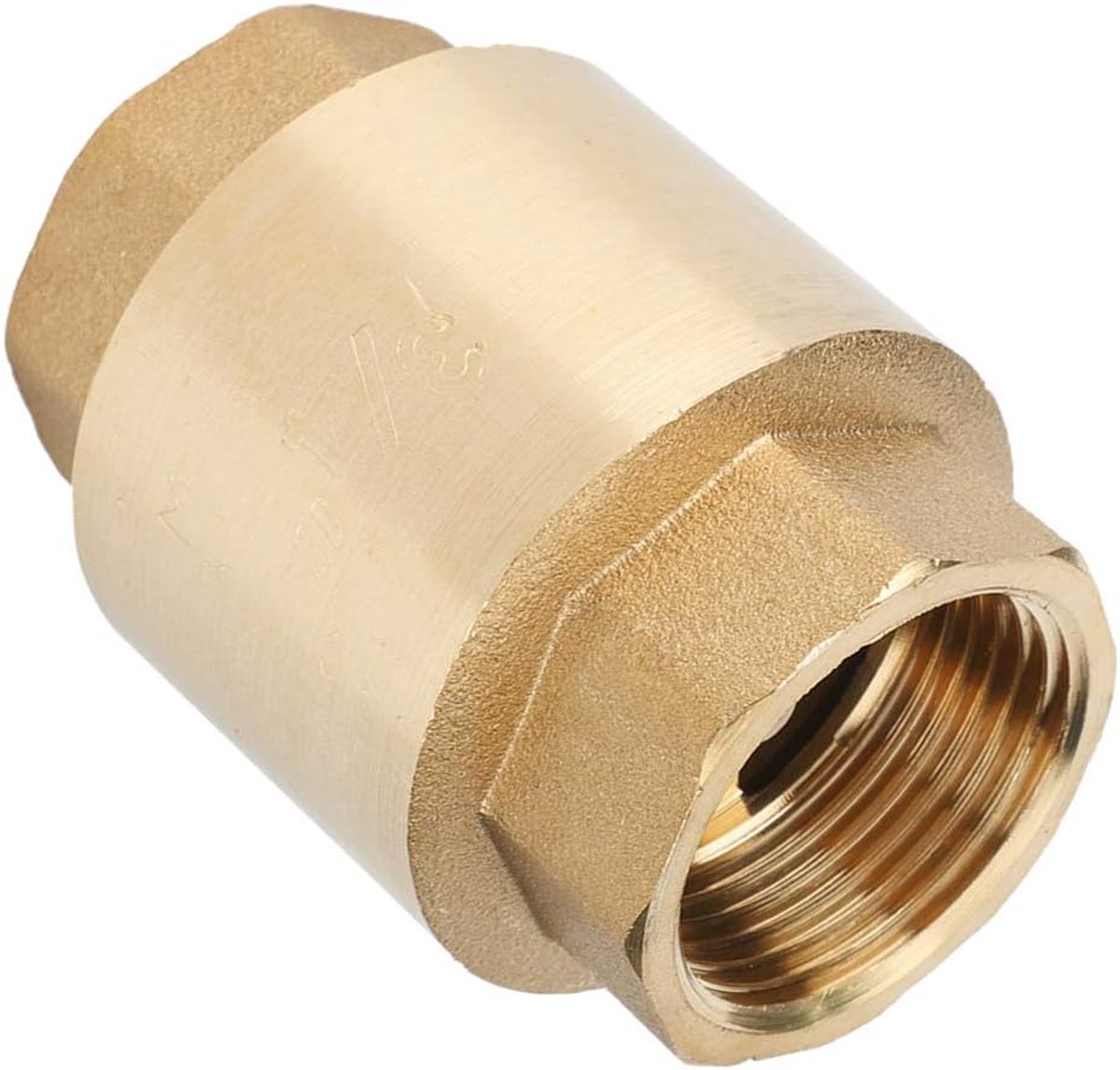 SnelShoppen - Controleerklep G3/4" - Hoogwaardige Messing Eenrichtingsklep voor Water, Gas en Olie - Perfect voor Tuin, Keuken en Industrieel Gebruik