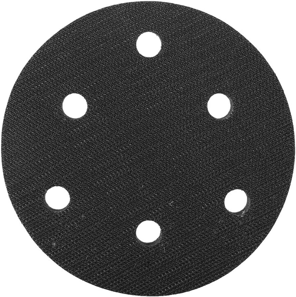 SnelShoppen - Schuurpad Soft Sponge Buffer Pad - 125mm Diameter - Antivibratie en Geluiddemping - Ideaal voor Schuurblokken - 6 Gaten