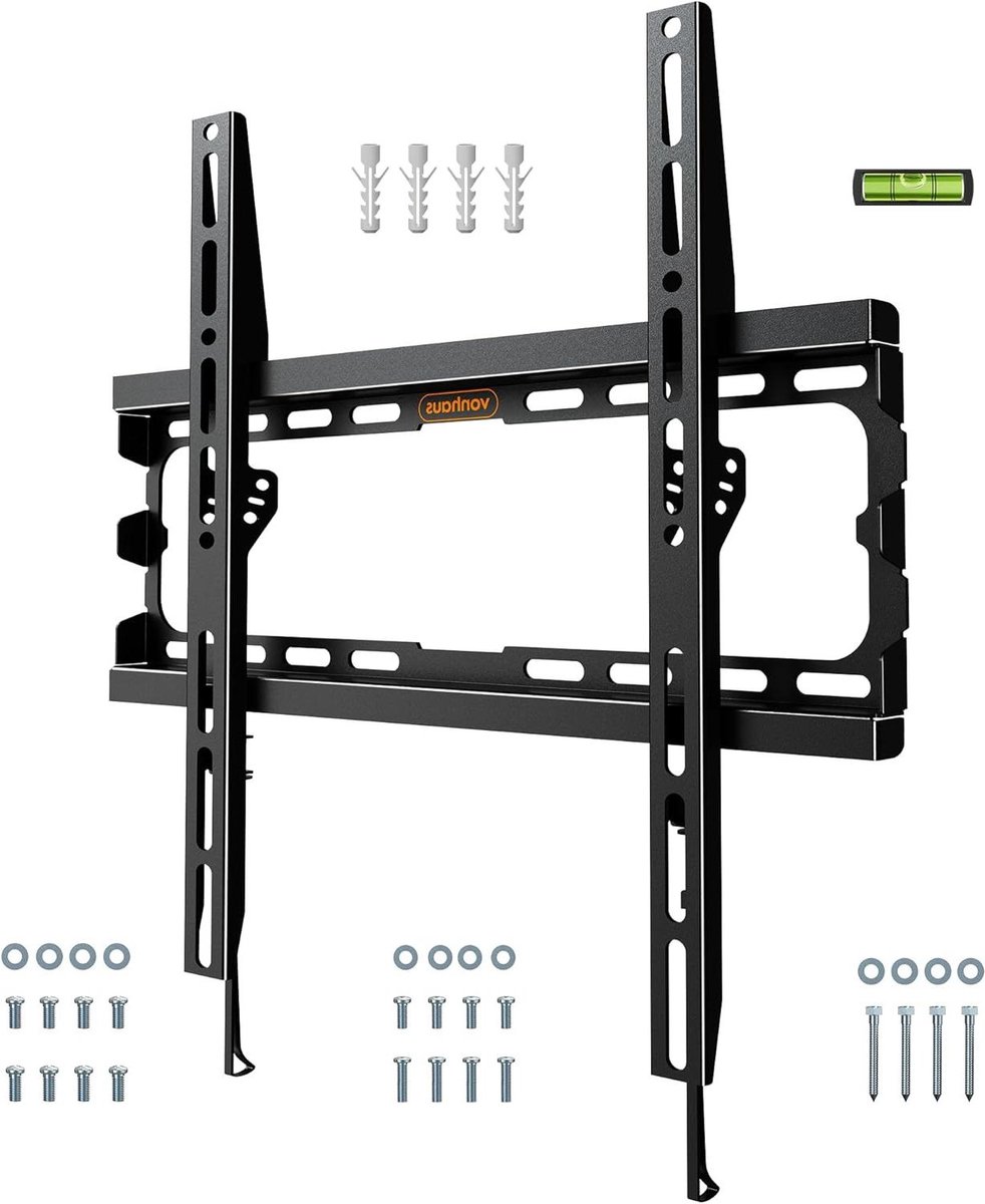 TV Wandmontage - Televisie Beugel - Ruimte Besparen - Ultraslank Profiel - 32-75 Inch - Zwart