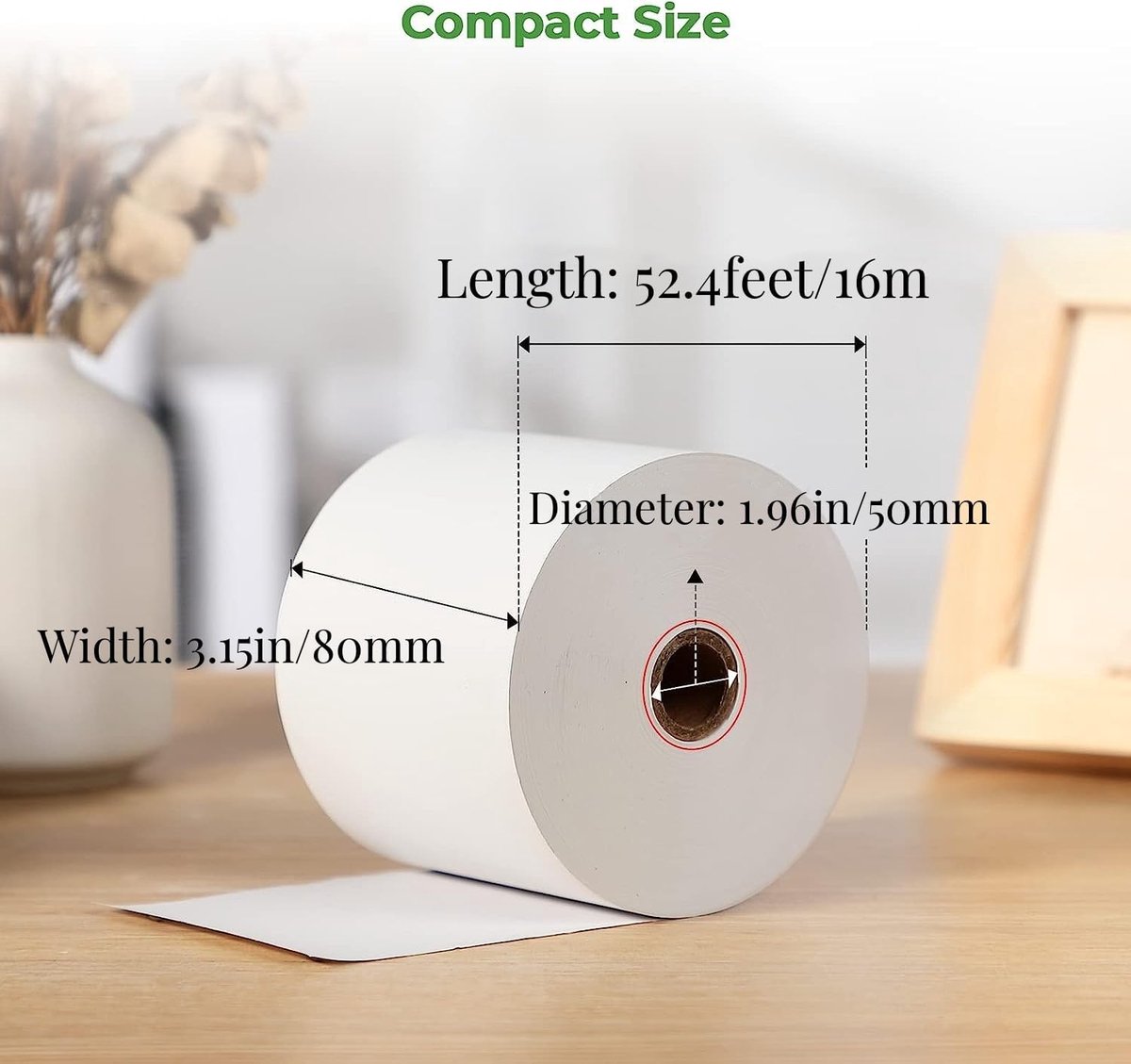 SnelShoppen - Thermisch Papier 80mm voor Kassa Printer 80x50mm Thermische Rollen 10 Stuks Hoge Kwaliteit voor Star Micronics Epson MUNBYN en Meer thumbnail 4